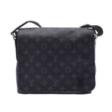 LOUIS VUITTON ルイヴィトン モノグラム エクリプス ディストリクトPM　NM 黒/グレー M44000 メンズ モノグラムエクリプスキャンバス ショルダーバッグ Aランク 中古 銀蔵