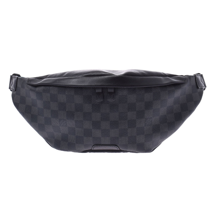 LOUIS VUITTON ルイヴィトン ダミエ グラフィット ディスカバリーバムバッグ 黒 N40187 メンズ ダミエグラフィットキャンバス ボディバッグ ABランク 中古 銀蔵