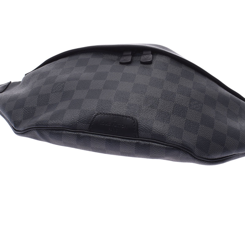 LOUIS VUITTON ルイヴィトン ダミエ グラフィット ディスカバリーバムバッグ 黒 N40187 メンズ ダミエグラフィットキャンバス ボディバッグ ABランク 中古 銀蔵