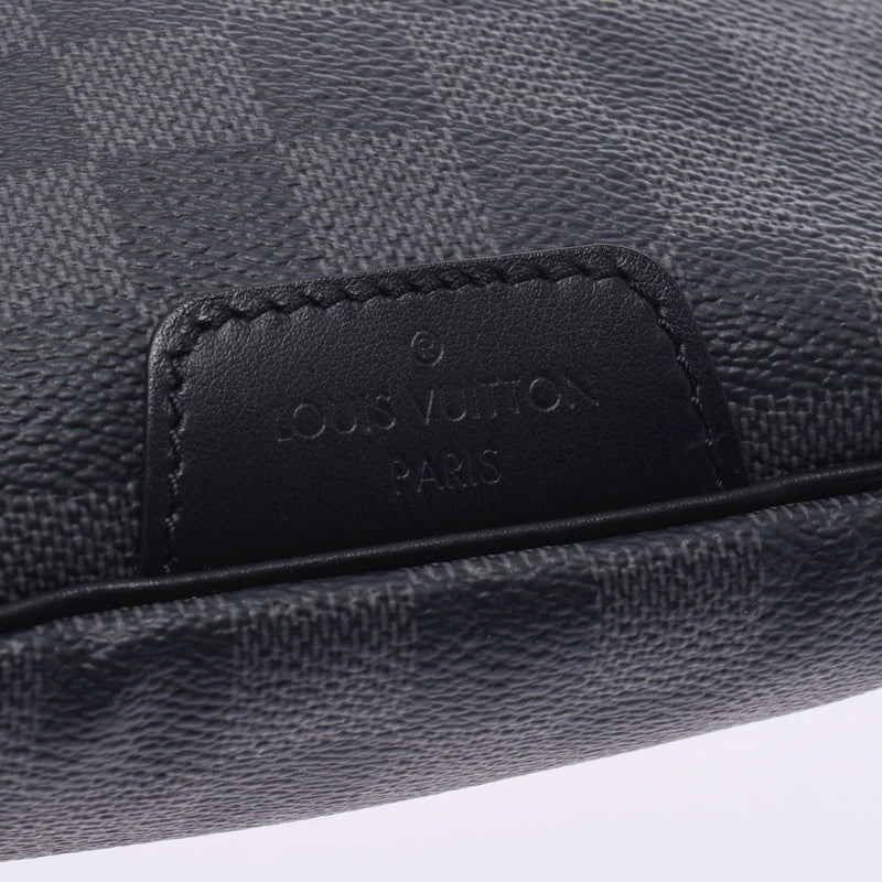 LOUIS VUITTON ルイヴィトン ダミエ グラフィット ディスカバリーバムバッグ 黒 N40187 メンズ ダミエグラフィットキャンバス ボディバッグ ABランク 中古 銀蔵
