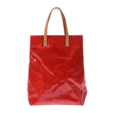 Louis Vuitton Louis Vuitton Verni Lead MM Tote Bag Rouge M91086 Women's Monogram Verni Handbag B Rank Used Sinkjo