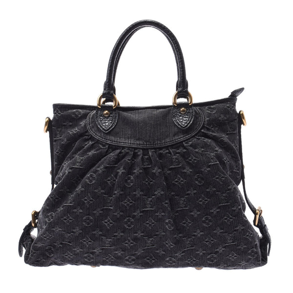 LOUIS VUITTON ルイヴィトン モノグラムデニム ネオカビィ GM 2WAYバッグ 黒 M95352 ユニセックス モノグラムデニム ハンドバッグ ABランク 中古 銀蔵