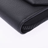 Louis Vuitton Louis Vuitton Zippy Wallet Black M69831 Men's Grain Leather Long Wallet A-Rank Used Silgrin