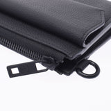 Louis Vuitton Louis Vuitton Zippy Wallet Black M69831 Men's Grain Leather Long Wallet A-Rank Used Silgrin