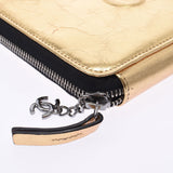 CHANEL シャネル VETEZCOCO クラッチウォレット ゴールド ユニセックス カーフ クラッチバッグ 新同 中古 銀蔵