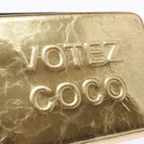 CHANEL シャネル VETEZCOCO クラッチウォレット ゴールド ユニセックス カーフ クラッチバッグ 新同 中古 銀蔵