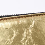 CHANEL シャネル VETEZCOCO クラッチウォレット ゴールド ユニセックス カーフ クラッチバッグ 新同 中古 銀蔵