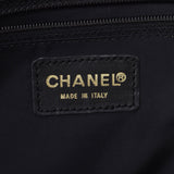 Chanel Chanel Nuto Label Line Tote MM Black Unisex Nylon / Leather Handbags AB Rank Used Sinkjo