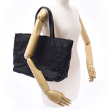 Chanel Chanel Nuto Label Line Tote MM Black Unisex Nylon / Leather Handbags AB Rank Used Sinkjo