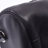 HERMES エルメス ポロション 黒 シルバー金具 □N刻印(2010年頃) レディース エヴァ―グレイン ハンドバッグ ABランク 中古 銀蔵