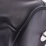 HERMES エルメス ポロション 黒 シルバー金具 □N刻印(2010年頃) レディース エヴァ―グレイン ハンドバッグ ABランク 中古 銀蔵