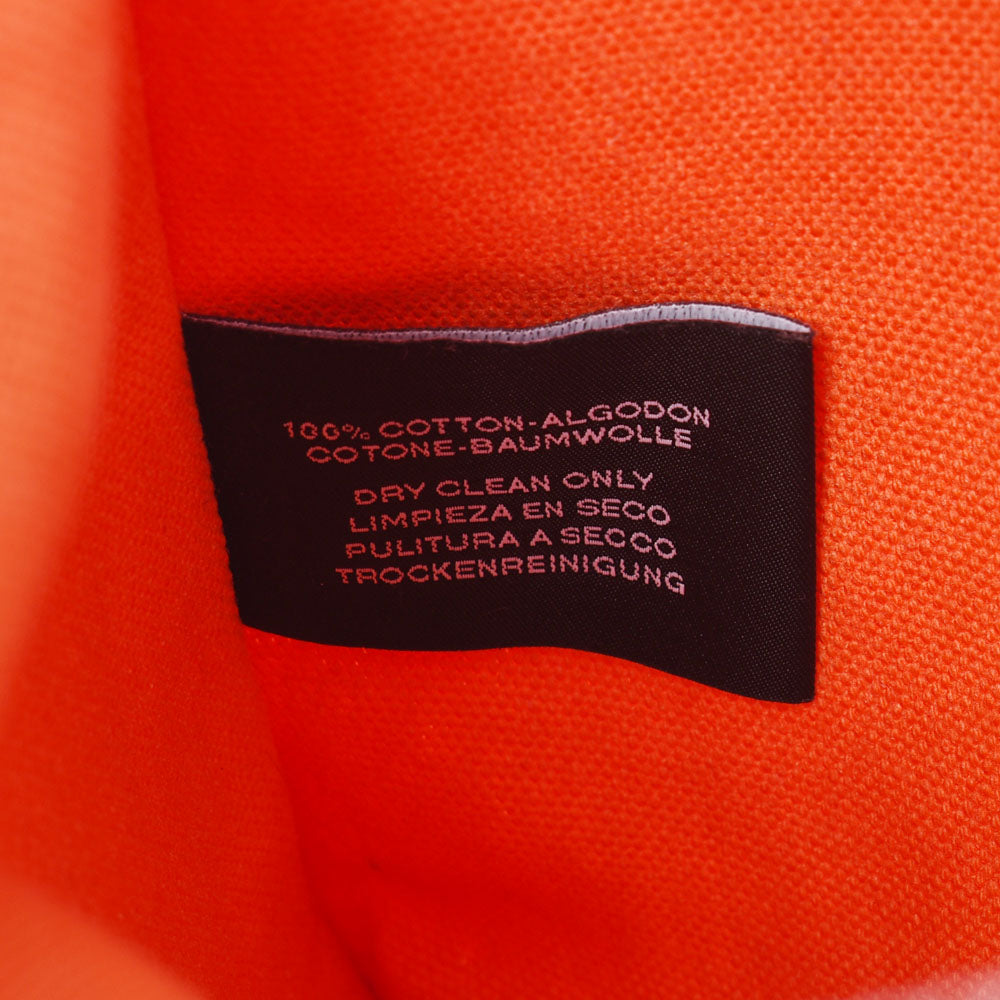 エルメスヨッティングGM オレンジ ユニセックス コットン ポーチ