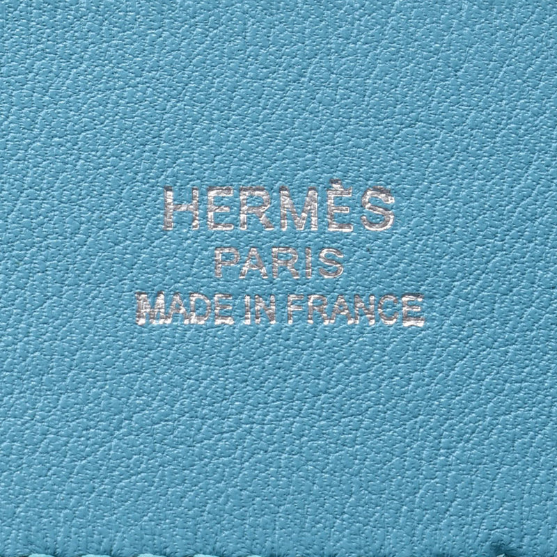 HERMES エルメス アリーヌ ミニ 水色 シルバー金具 D刻印(2019年頃) ユニセックス スイフト ショルダーバッグ ABランク 中古 銀蔵