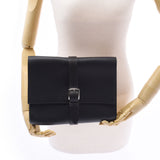 HERMES エルメス ポシェット エトリビエール 黒 シルバー金具 T刻印(2015年頃) メンズ フィヨルド クラッチバッグ Aランク 中古 銀蔵