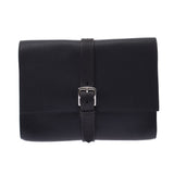 HERMES エルメス ポシェット エトリビエール 黒 シルバー金具 T刻印(2015年頃) メンズ フィヨルド クラッチバッグ Aランク 中古 銀蔵