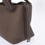 HERMES エルメス ピコタンロック PM  エトゥープ シルバー金具 Z刻印(2021年頃) レディース トリヨンクレマンス ハンドバッグ 未使用 銀蔵
