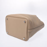 HERMES エルメス ピコタンロック PM トレンチ(ベージュ) シルバー金具 Z刻印(2021年頃) レディース トリヨンクレマンス ハンドバッグ 新品 銀蔵