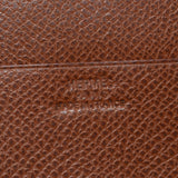 Hermes Hermes Jura Tea □ F engraving (around 2002) Unisex Rise two fold wallet AB rank used Silgrin