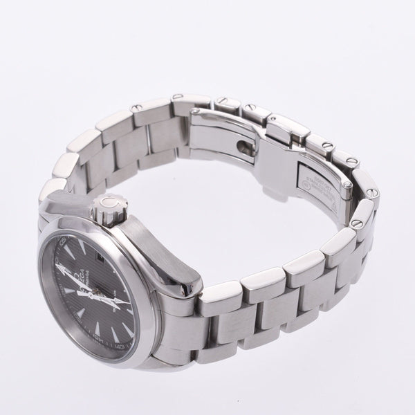 Omega omega Seamaster Aquaterer女士们SS手表石英灰色桌A-and排名使用过Silgrin