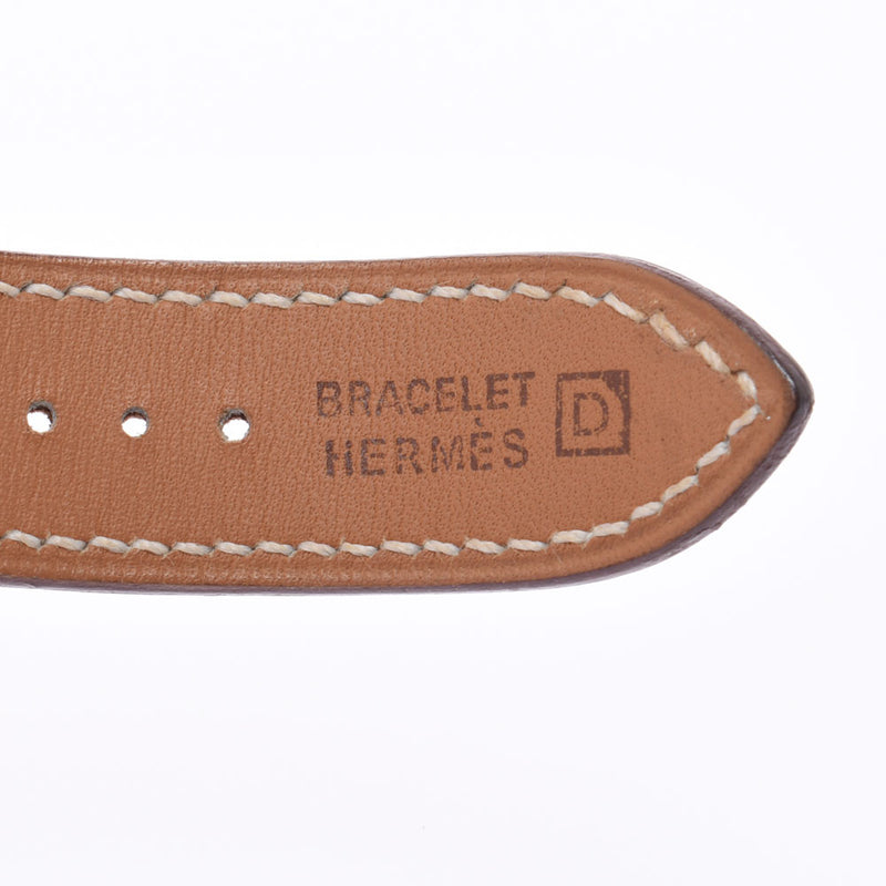 Hermes Hermes Cape Cod Debretur CC1.710男孩SS /皮革手表石英银文档A-Rank使用Silgrin