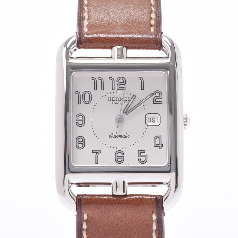 Hermes Hermes Cape Cod Debretur CC1.710 Boys SS / Leather Watch Quartz Silver Document A-Rank Used Silgrin