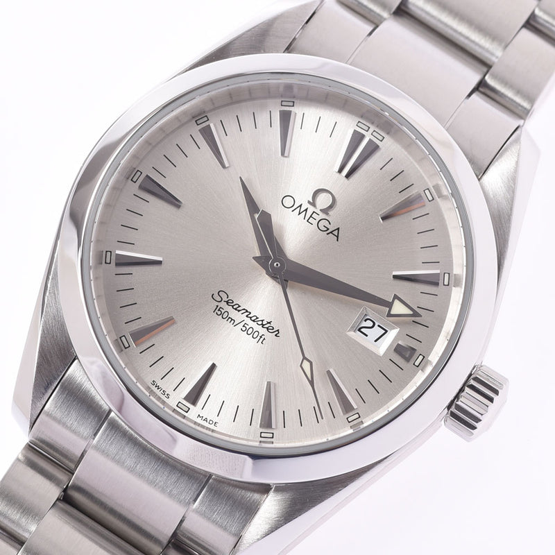 Omega Omega Seamaster Aqua Terra 2518.30 Men's SS Watch Quartz Silver Dealer A-Rank Used Sink