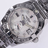 Breitling Breitling Galactic 36 8P Diamond A37330男孩SS手表自动伤口白色壳图A-Rank使用过Silgrin