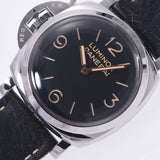 OFFICINE PANERAI オフィチーネパネライ ルミノール 1950 レフトハンド 3デイズ アッチャイオ PAM00557 メンズ SS/革 腕時計 手巻き 黒文字盤 Aランク 中古 銀蔵