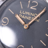 Oudumine Panerai Officeene Paneley Luminor 1950左手3天Achatio PAM00557男士SS /皮革手表手工滚黑文件A-Rank使用水池