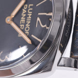 Oudumine Panerai Officeene Paneley Luminor 1950左手3天Achatio PAM00557男士SS /皮革手表手工滚黑文件A-Rank使用水池