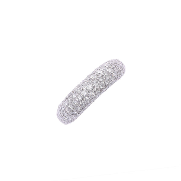 PONTE VECCHIO Pontevekio Diamond 1.70CT Half Eternity No. 9 Ladies K18WG Ring / Ring A Rank Used Silgrin