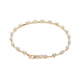 其他钻石3.00CT UniSEx K18YG手链A-Rank使用过Silgrin
