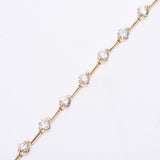 其他钻石3.00CT UniSEx K18YG手链A-Rank使用过Silgrin