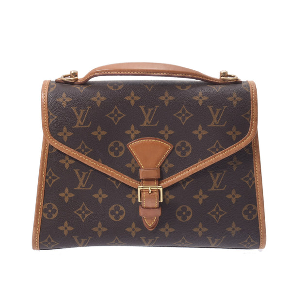 LOUIS VUITTON ルイヴィトン モノグラム ベルエア 2WAY ブラウン M51122 ユニセックス モノグラムキャンバス ハンドバッグ Bランク 中古 銀蔵