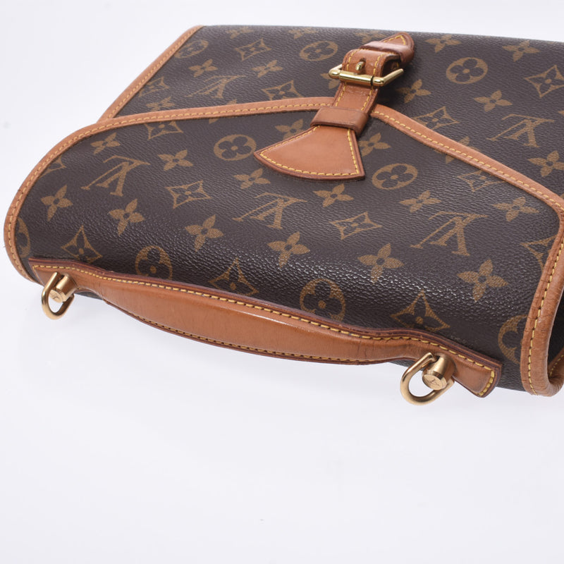 LOUIS VUITTON ルイヴィトン モノグラム ベルエア 2WAY ブラウン M51122 ユニセックス モノグラムキャンバス ハンドバッグ Bランク 中古 銀蔵