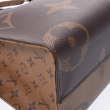 Louis Vuitton Monogram reverse on the go mm2way brown m45321 Unisex Monogram canvas tote bag NEW