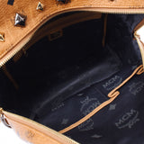 MCM MCM Backpack Studs Cognac Unisex Leather Rucks · Day Pack B Rank Used Sinkjo