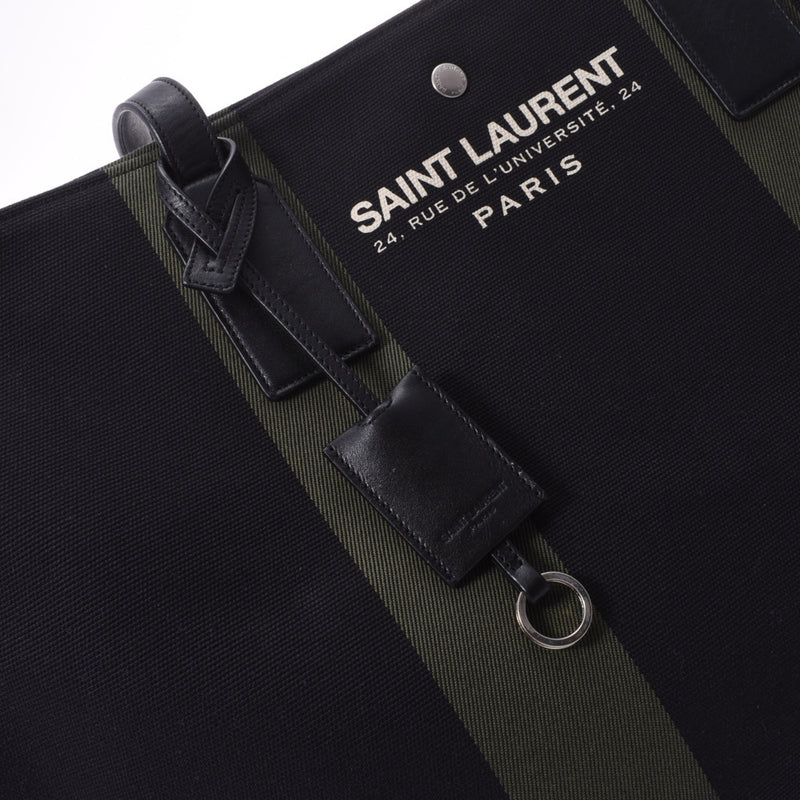 圣劳伦特阳光Laurent Black 413054男女皆宜的帆布皮包袋排名使用Silgrin