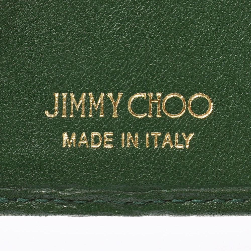 ジミーチュウコンパクトウォレット スタースタッズ グリーン レディース レザー 三つ折り財布 JIMMY CHOO 中古 – 銀蔵オンライン