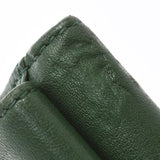 JIMMY CHOO Jimmy Choo Compact Wallet Studs Green Ladies Leather Three Fold Wallet B Rank Used Ginzo