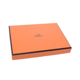 Hermes Hermes Dogon Compact Orange Silver Bracket D Engraved (around 2019) Unisex Ever Color Long Wallet AB Rank Used Silgrin