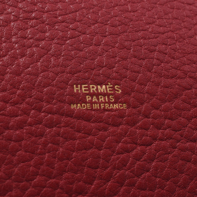 Hermes Hermes Market GM Louge Big Gold Bracket○R雕刻（1988年左右）女性的峡湾肩包B排名使用水池