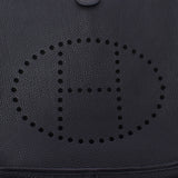 HERMES エルメス エヴリン2 TGM 黒 シルバー金具 □I刻印(2005年頃) ユニセックス トリヨンクレマンス ショルダーバッグ Aランク 中古 銀蔵