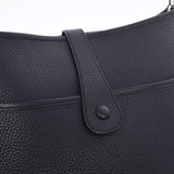 HERMES エルメス エヴリン2 TGM 黒 シルバー金具 □I刻印(2005年頃) ユニセックス トリヨンクレマンス ショルダーバッグ Aランク 中古 銀蔵