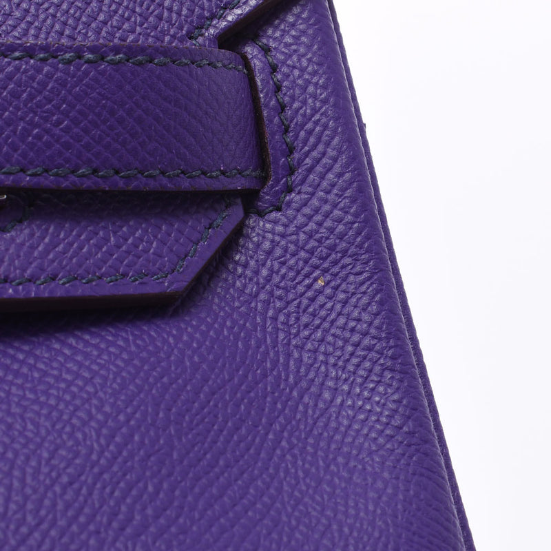 エルメス30 14139 クロッカス(紫) シルバー金具 □P刻印(2012年頃)刻印