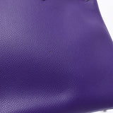 Hermes Hermes Burkin 30 Crocus (Purple) Silver Fittings □ P Engraved (around 2012) Women's Voepson Handbags A rank used Silgrin