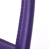 Hermes Hermes Burkin 30 Crocus (Purple) Silver Fittings □ P Engraved (around 2012) Women's Voepson Handbags A rank used Silgrin