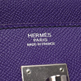 Hermes Hermes Burkin 30 Crocus (Purple) Silver Fittings □ P Engraved (around 2012) Women's Voepson Handbags A rank used Silgrin
