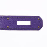 Hermes Hermes Burkin 30 Crocus (Purple) Silver Fittings □ P Engraved (around 2012) Women's Voepson Handbags A rank used Silgrin