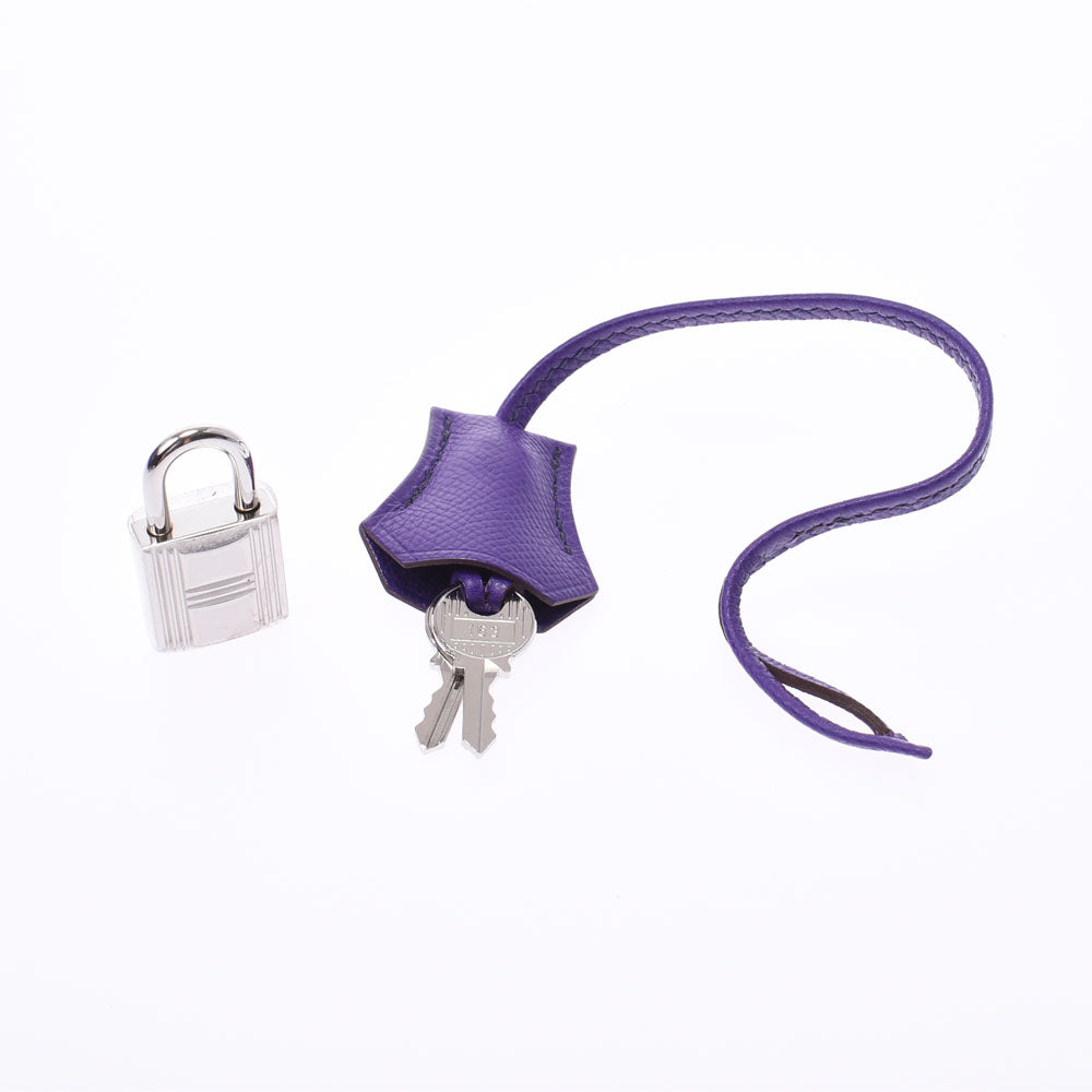 エルメス30 14139 クロッカス(紫) シルバー金具 □P刻印(2012年頃)刻印